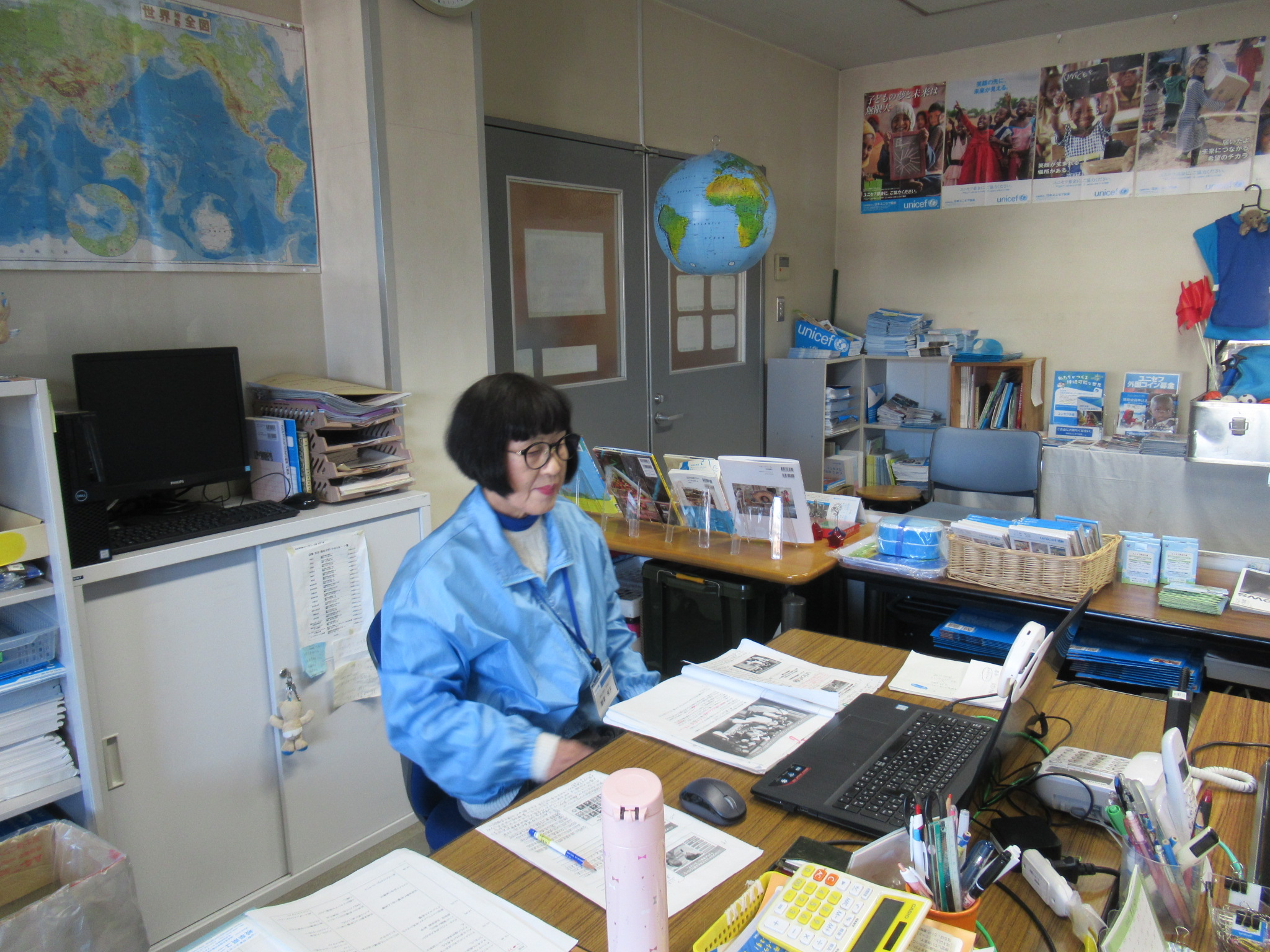 11月25日（金）高山市立新宮小学校出前授業（オンライン）をおこないました。 岐阜県ユニセフ協会